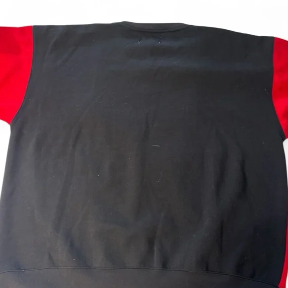 Vintage MONTBLANC Red and Black Men's Crewneck Sweater - Picture 7 of 8